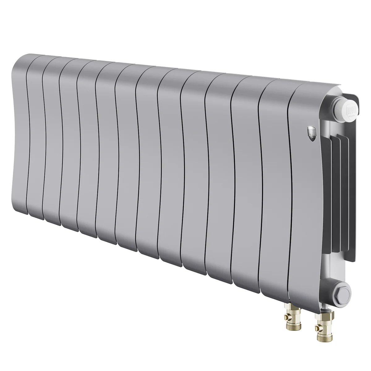 Радиатор биметаллический Royal Thermo Infinity 300 Silver Satin VR80 - 14 секц.