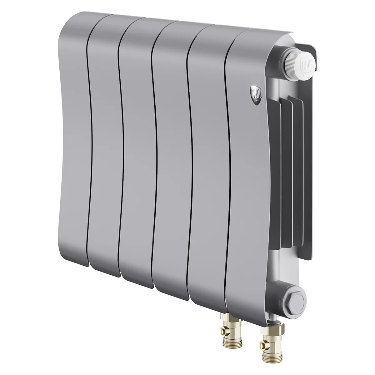 Радиатор биметаллический Royal Thermo Infinity 300 Silver Satin VR80 - 6 секц.