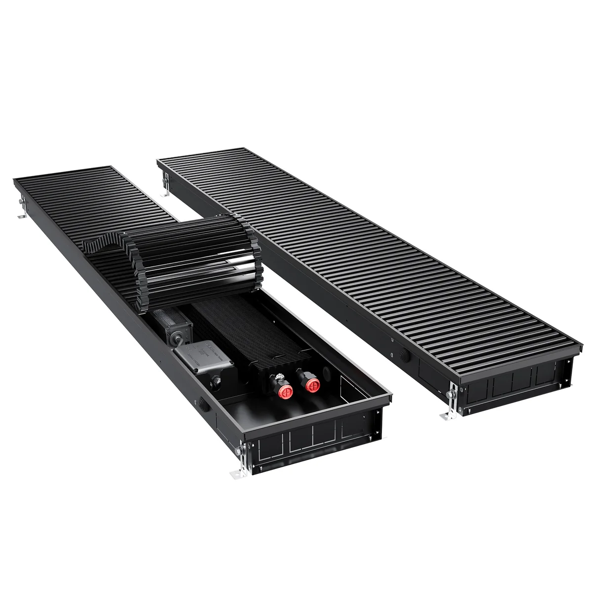Конвектор внутрипольный Royal Thermo ATRIUM TURBO-80/250/2700-DG-U-BL