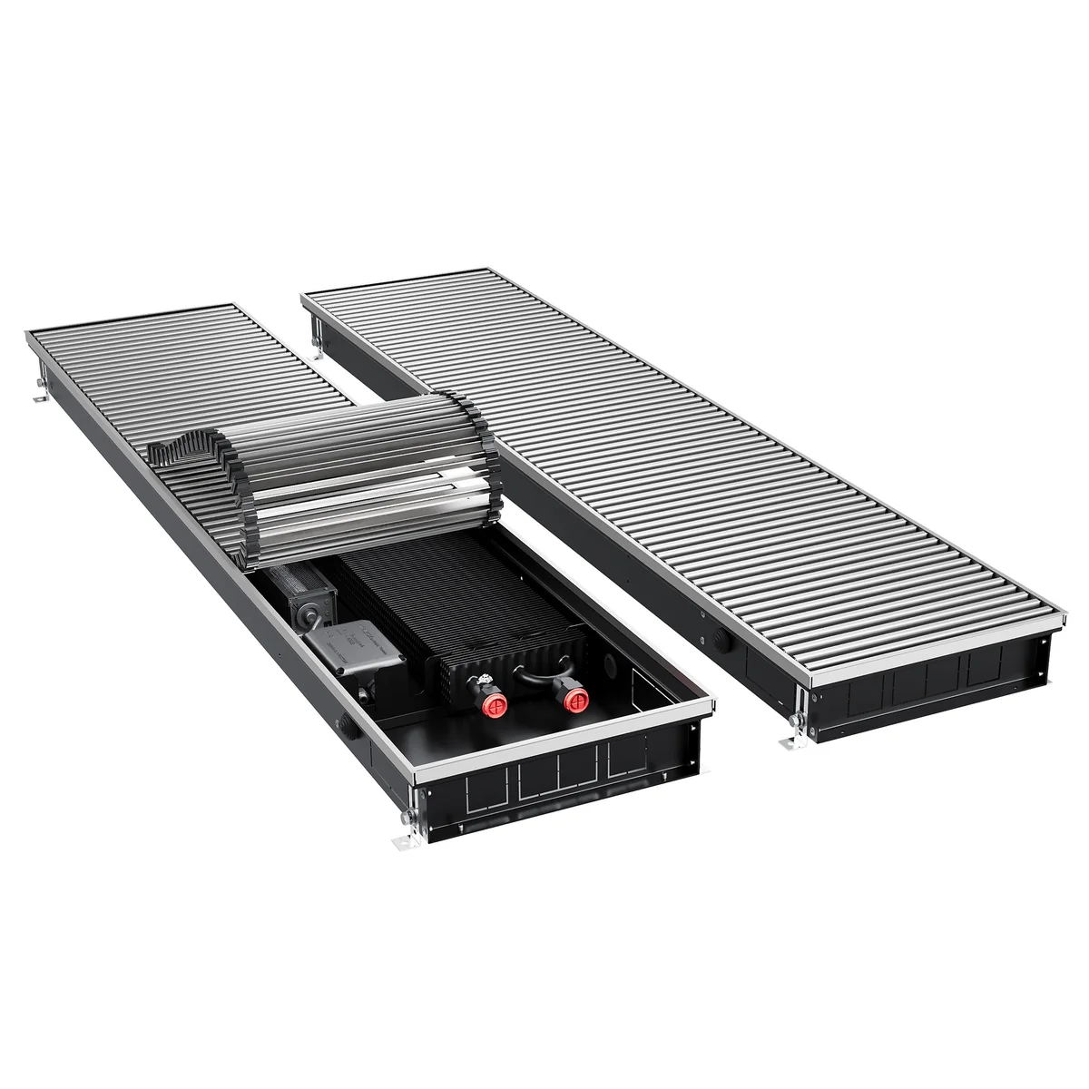 Конвектор внутрипольный Royal Thermo ATRIUM TURBO-80/300/2900-DG-U-NA