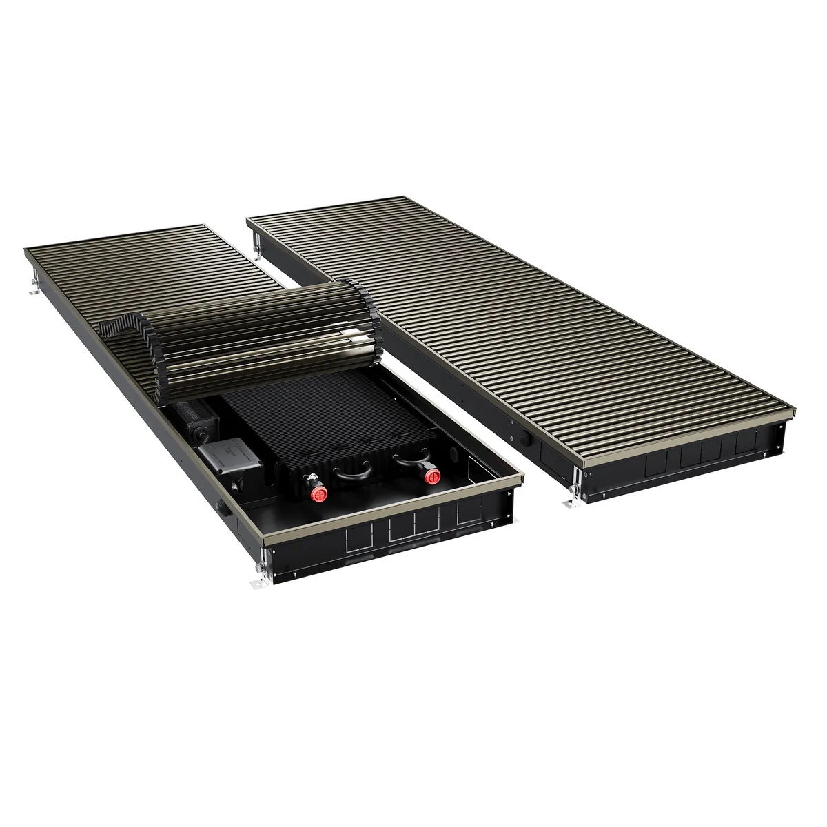 Конвектор внутрипольный Royal Thermo ATRIUM TURBO-80/400/1900-DG-U-DB