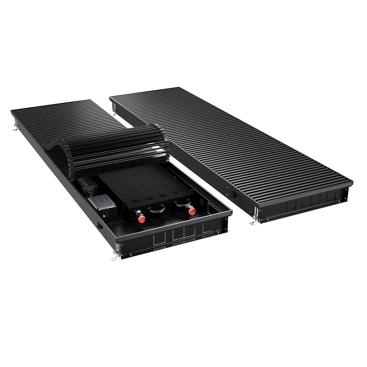 Конвектор внутрипольный Royal Thermo ATRIUM TURBO-80/400/2700-DG-U-BL