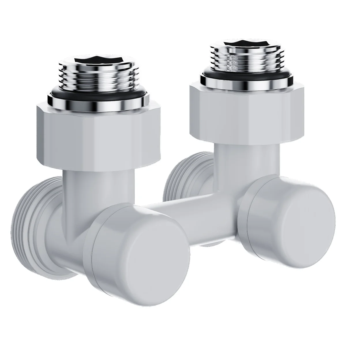 Узел нижнего подключения Royal Thermo Design угловой 1/2"х3/4" EK (белый)