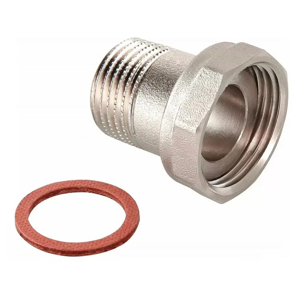 Полусгон VIEIR с накидной гайкой и НР 1/2"x3/4" никель VRDN8-1520 (15/300)