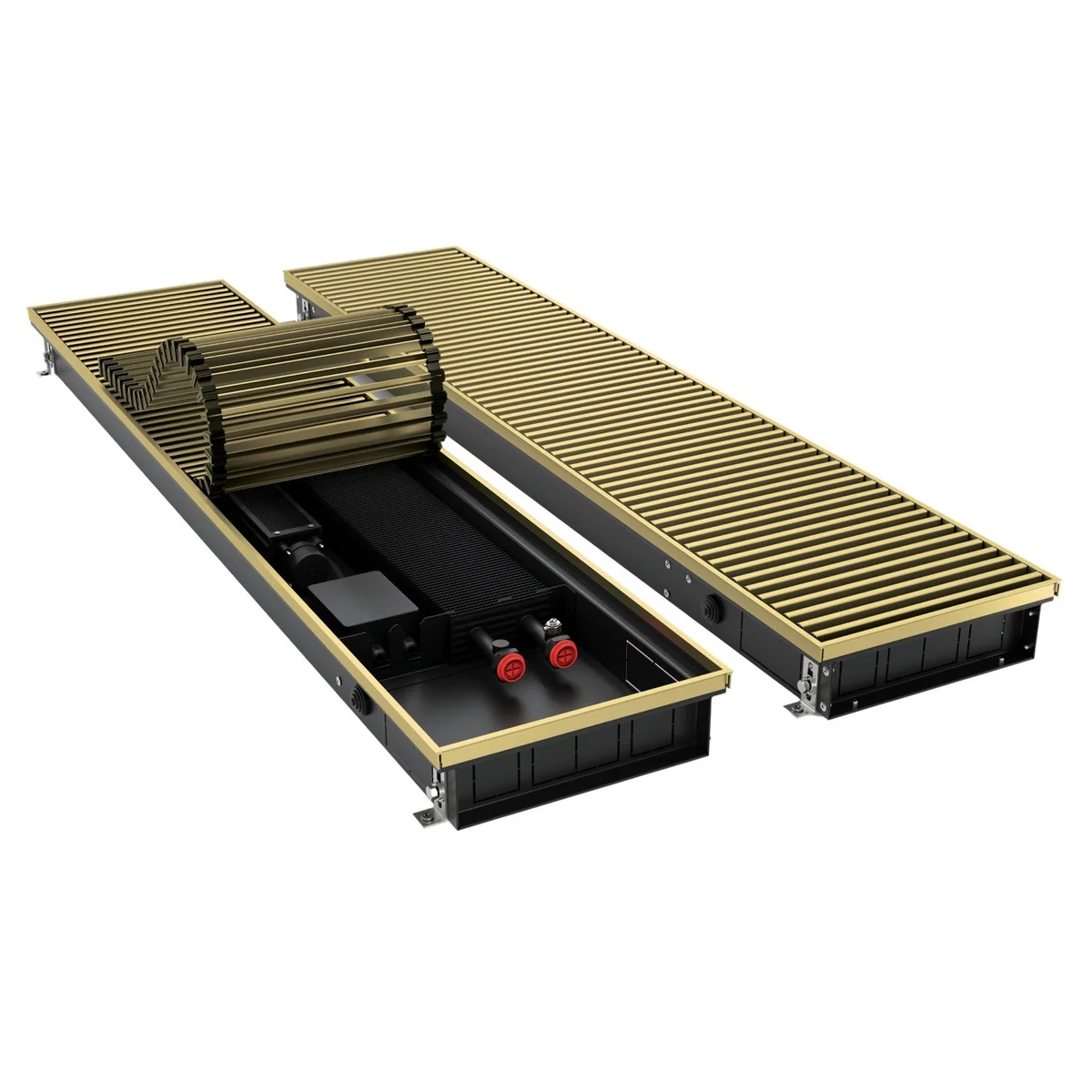 Конвектор внутрипольный Royal Thermo ATRIUM TURBO-80/180/2400-DG-U-AU