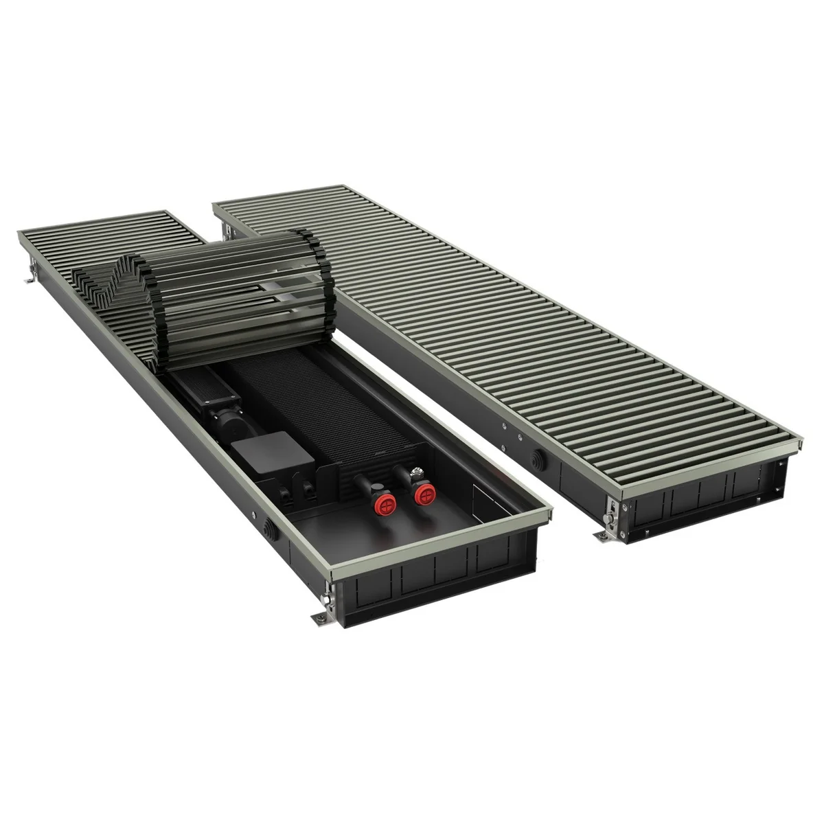 Конвектор внутрипольный Royal Thermo ATRIUM TURBO-80/180/1200-DG-U-LB