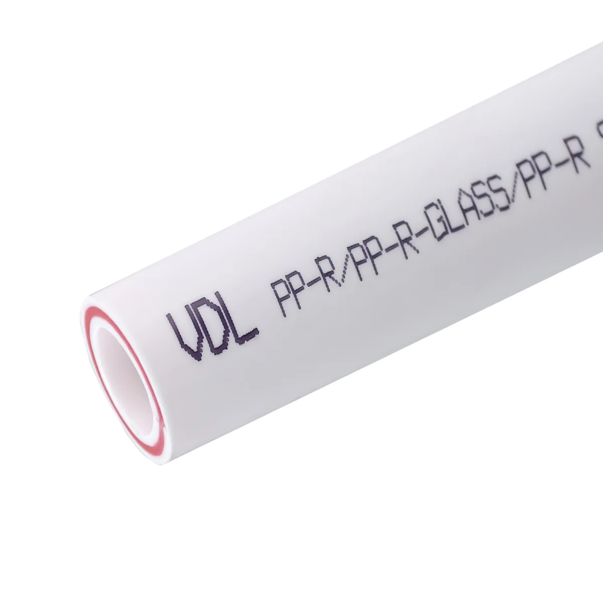 Труба VDL PP-R SDR6 PN25 20х3,4 PN25 (арм. стекловолокном), белый (4/100)