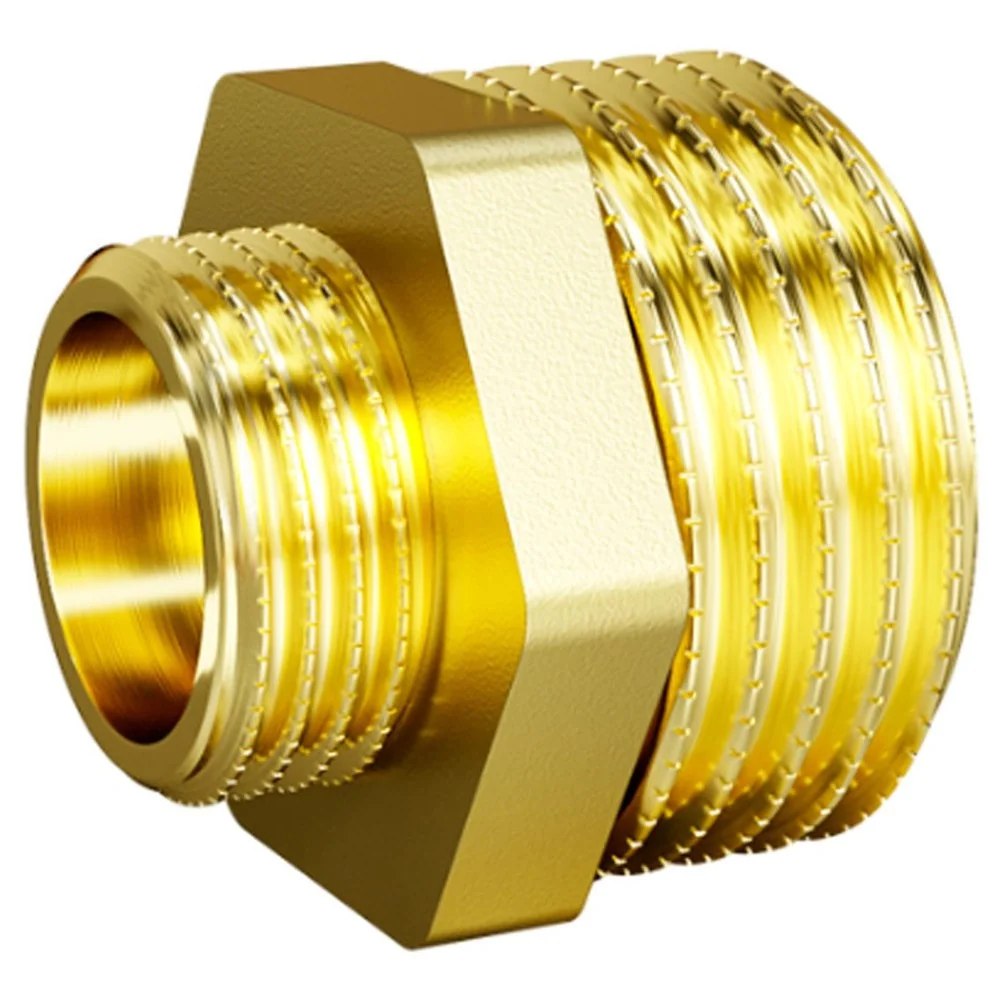 Нипель переходной LD Pride DN25х20 (1"НР х 3/4"НР) латунь с биркой