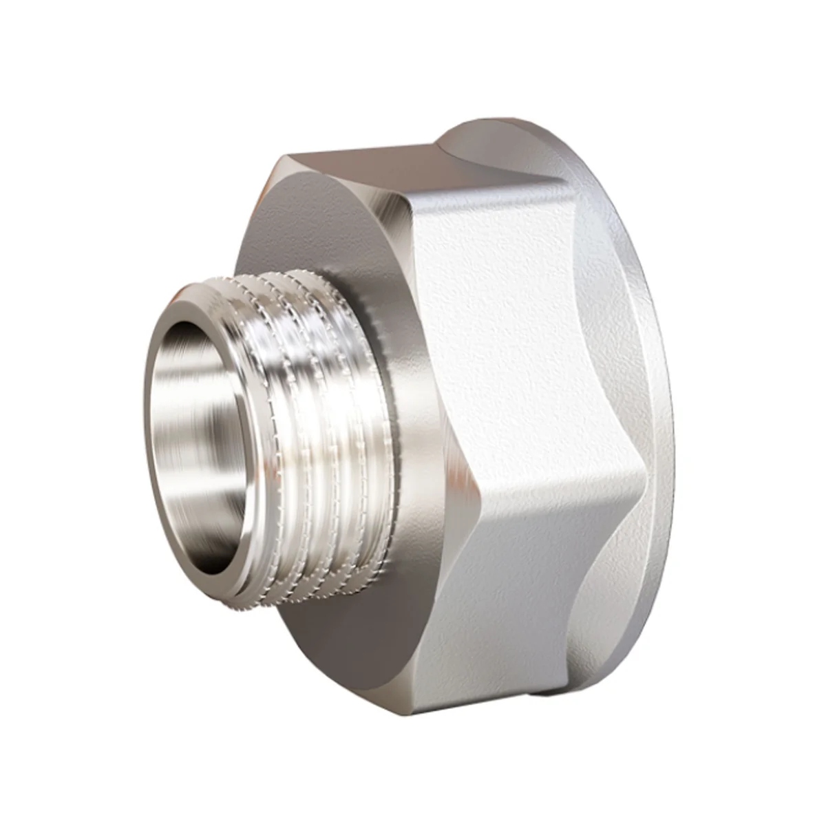 Переходник латунный LD LD Pride DN40х32 (1 1/2"ВР х 1 1/4"НР) лат ник БЕЗ