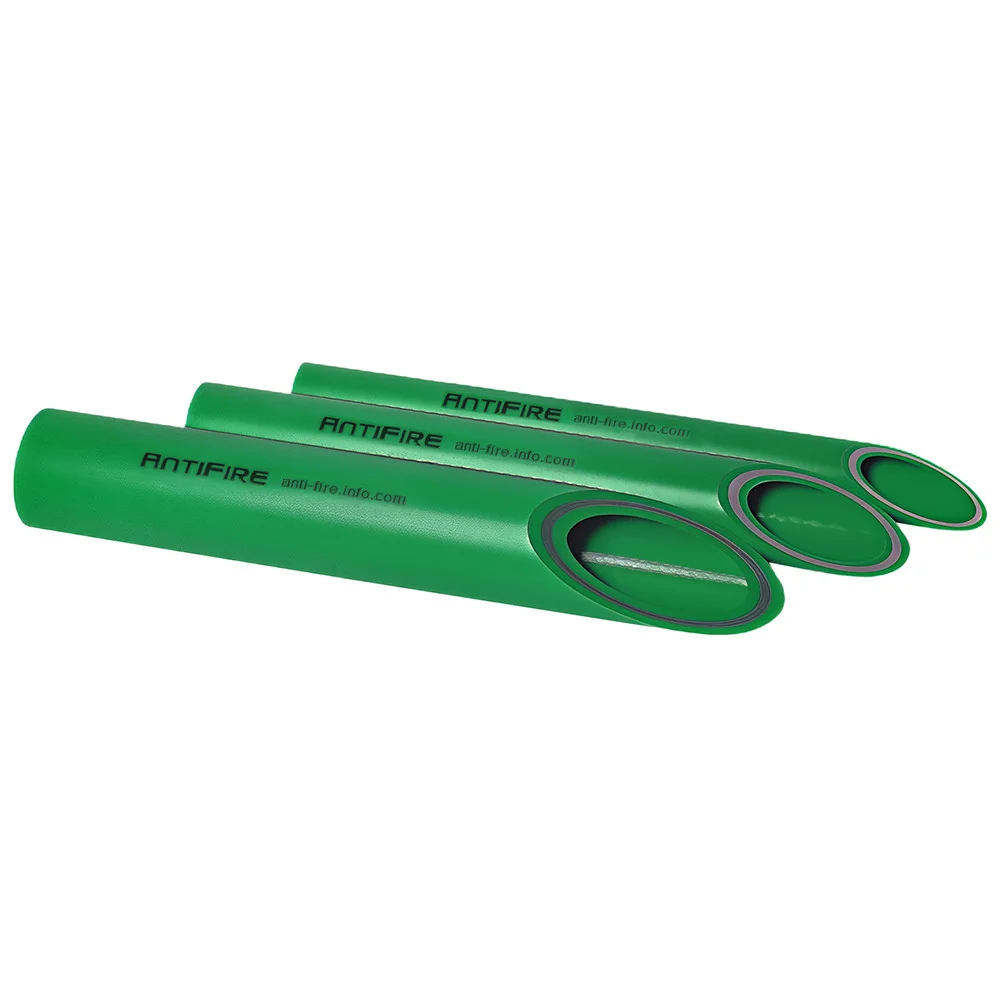 Труба PP-R AntiFire FR FireResistant SDR 9 D90 L4м Green