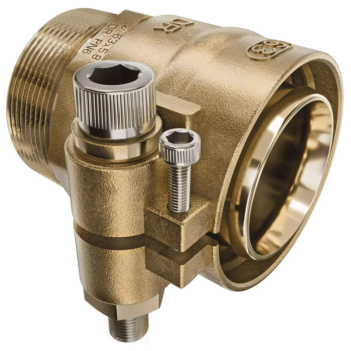 Наконечник зажимной Usystems с наружной резьбой для полимерных труб PN10 25x3,5-R3/4"НР