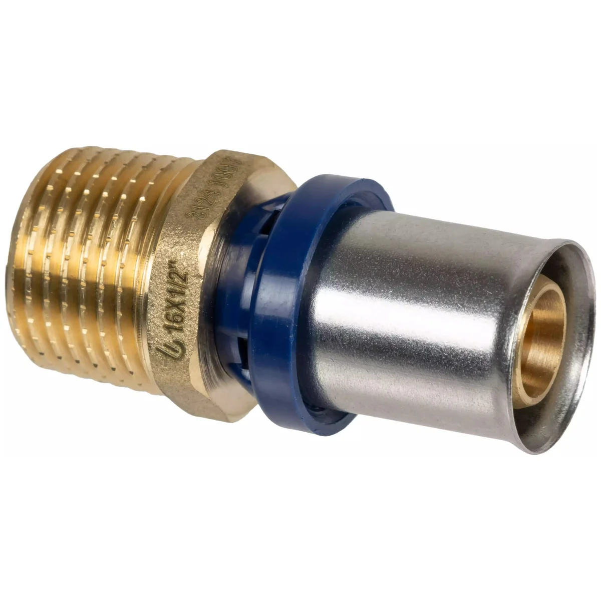 Штуцер обжимной для металлопластиковых труб Usystems MLC Plus 20-R3/4"НР