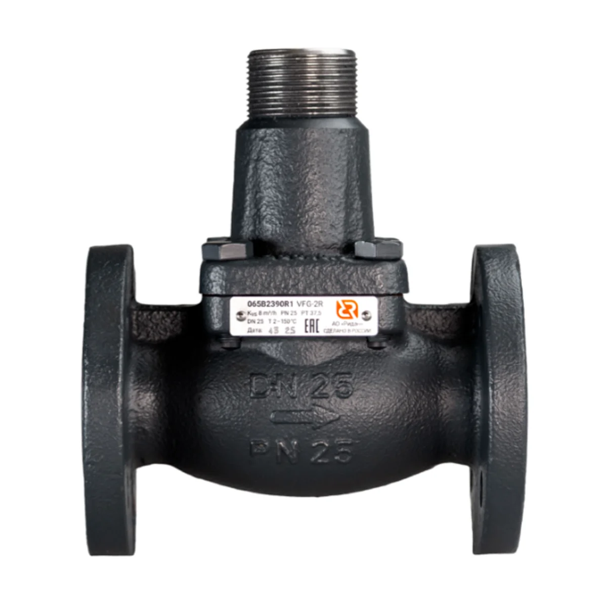 Клапан регулирующий РИДАН VFG-2R DN25, Kvs 8,0, PN25, Tmax 150 C